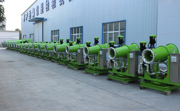 霧炮設(shè)備風(fēng)筒有什么作用？噴灑原理是什么？