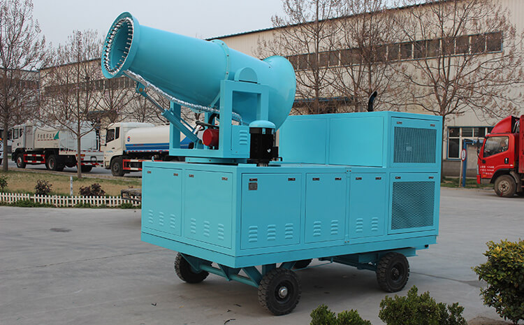 鋼廠霧炮機(jī)抑塵除濕的基本原理是什么？